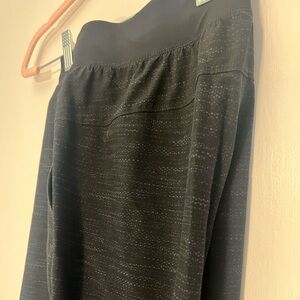 Lululemon black patterned shorts